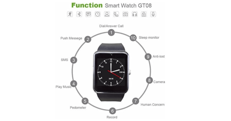GT08 Smartwatch REVIEW