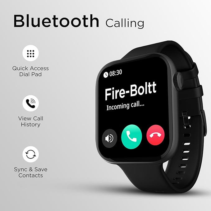 Fireboltt Ring 3 Smart Watch Bluetooth Calling and Voice Assistance: