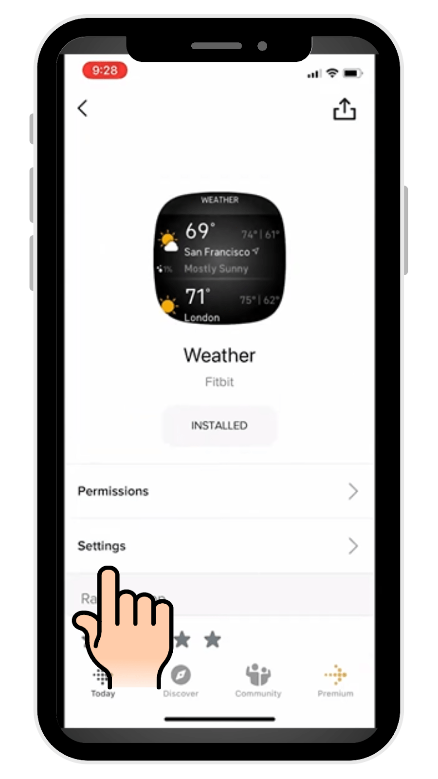 Weather Settings On Fitbit Versa 3